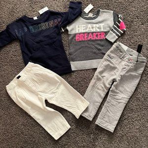 NWT GIRLS 18-24  MONTHS BABY GAP LOT FALL WINTER PANTS SWEATER TOP NEW